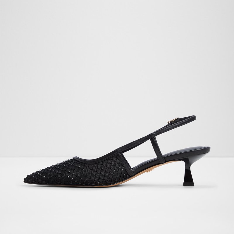 Aldo cipele na srednje visoku petu ELEGANT TEX MESH - crna 2