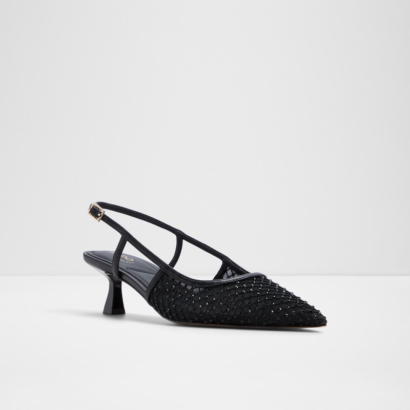 Aldo cipele na srednje visoku petu ELEGANT TEX MESH - crna 3