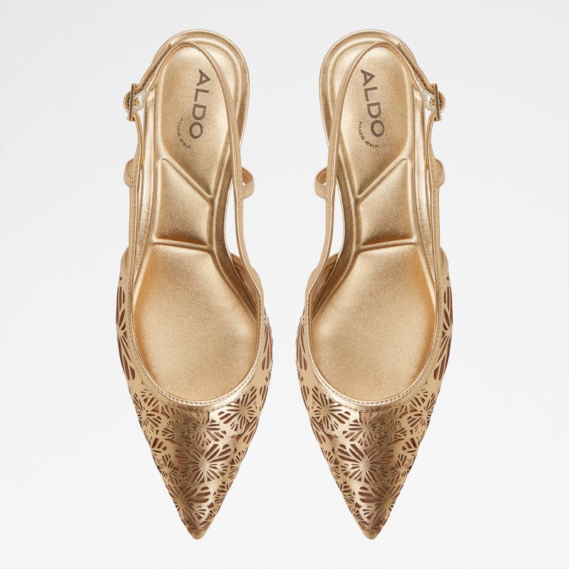Aldo cipele na srednje visoku petu ELEGANT SYN LASER CUT - zlatna 5