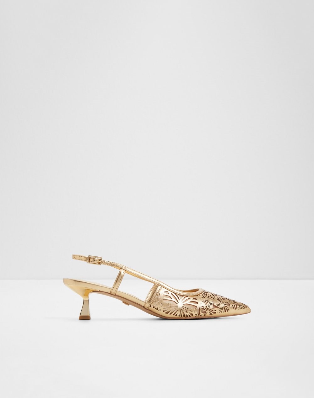 Aldo cipele na srednje visoku petu ELEGANT SYN LASER CUT - zlatna