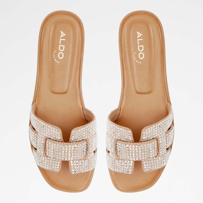 Aldo natikače ELENAA TEX MIX MAT - bež 5