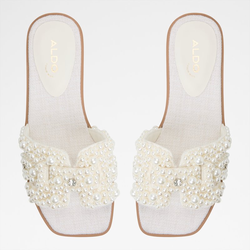 Aldo ravne natikače ELENY SYN MIX MAT - bijela 6