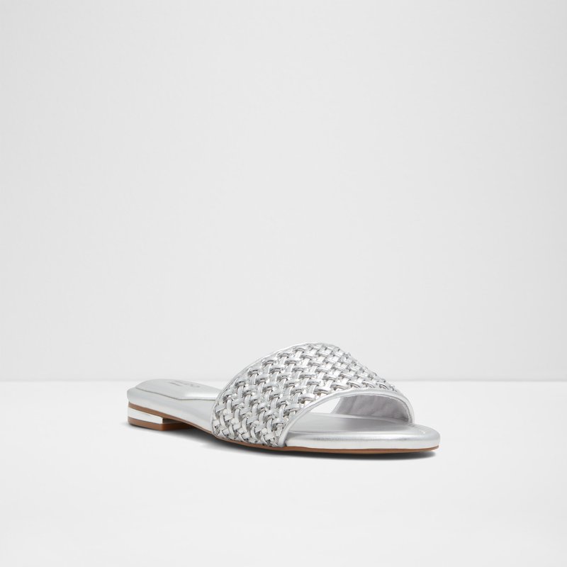 Aldo natikače ELEONOREFLAT SYN MIX MAT - srebrna 3