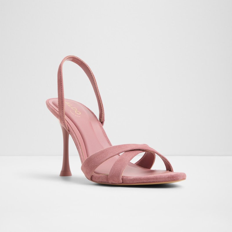 Aldo sandale na srednje visoku petu ELERA LEA SUEDE - ružičasta 4
