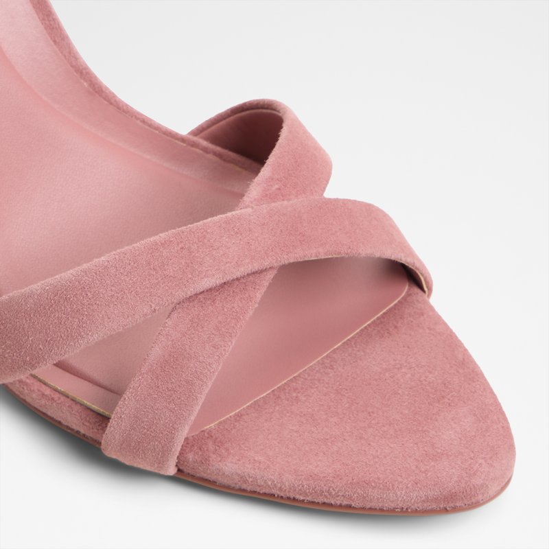 Aldo sandale na srednje visoku petu ELERA LEA SUEDE - ružičasta 5