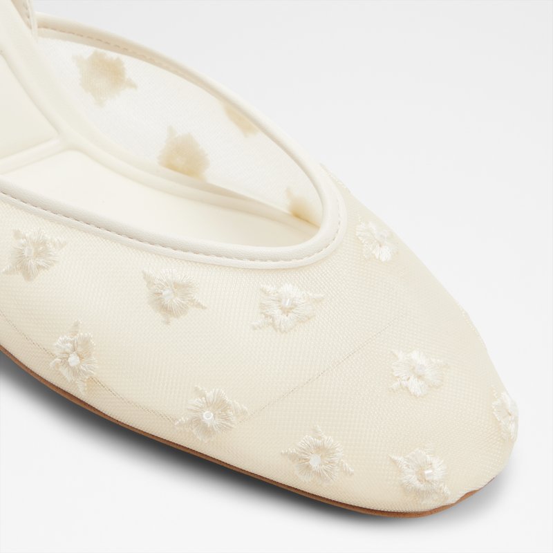 Aldo cipele na srednje visoku petu ELIAA TEX MESH - bijela 4