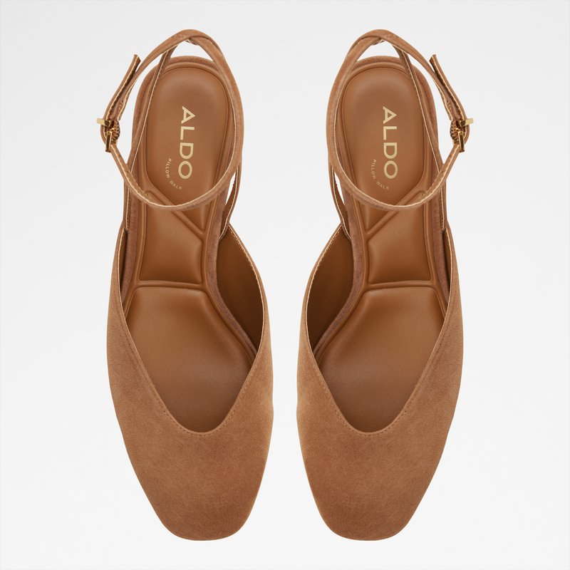 Aldo cipele na srednje visoku petu ELIANIE LEA SUEDE - smeđa 6