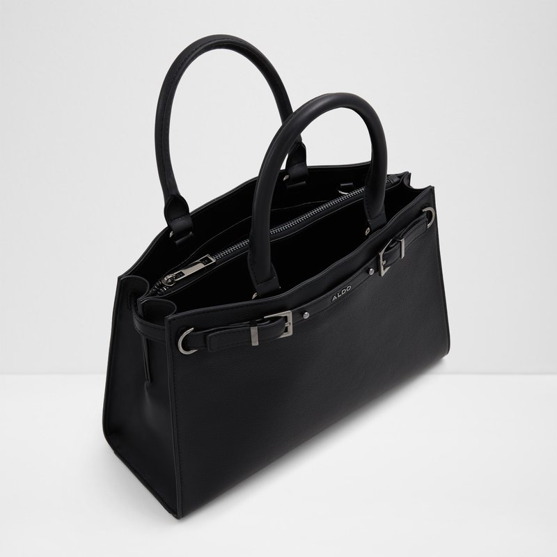 Aldo satchel torba za nošenje u ruci ili na ramenu ELIZABELLE SYN MIX MAT - crna 2