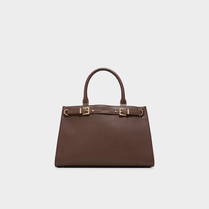 Aldo satchel torbica za nošenje na ramenu ili u ruci ELIZABELLE SYN MIX MAT - smeđa 1
