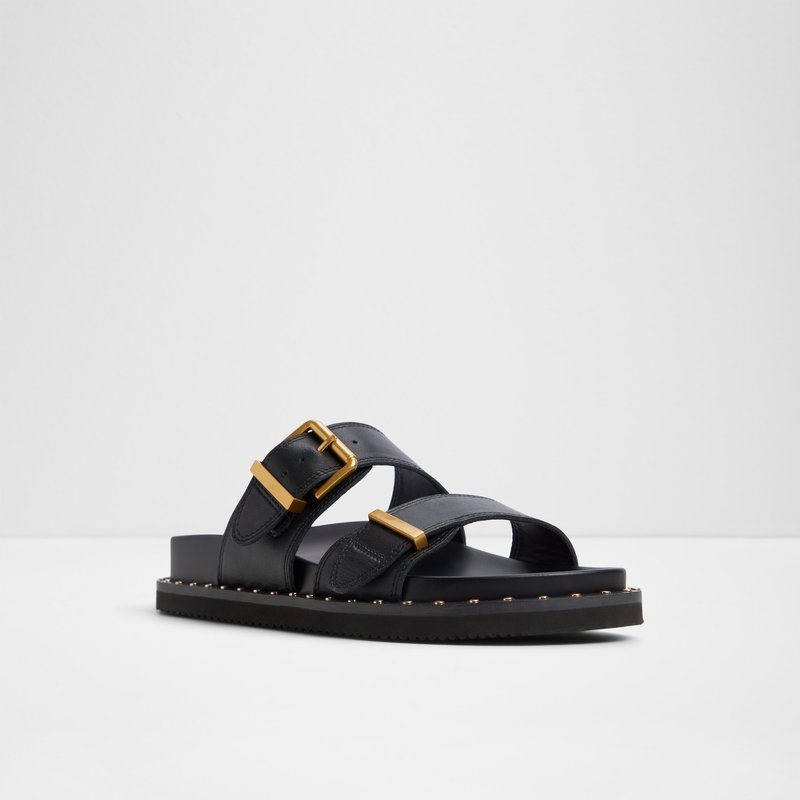 Aldo ravne natikače ELYNA LEA SMOOTH - crna 3