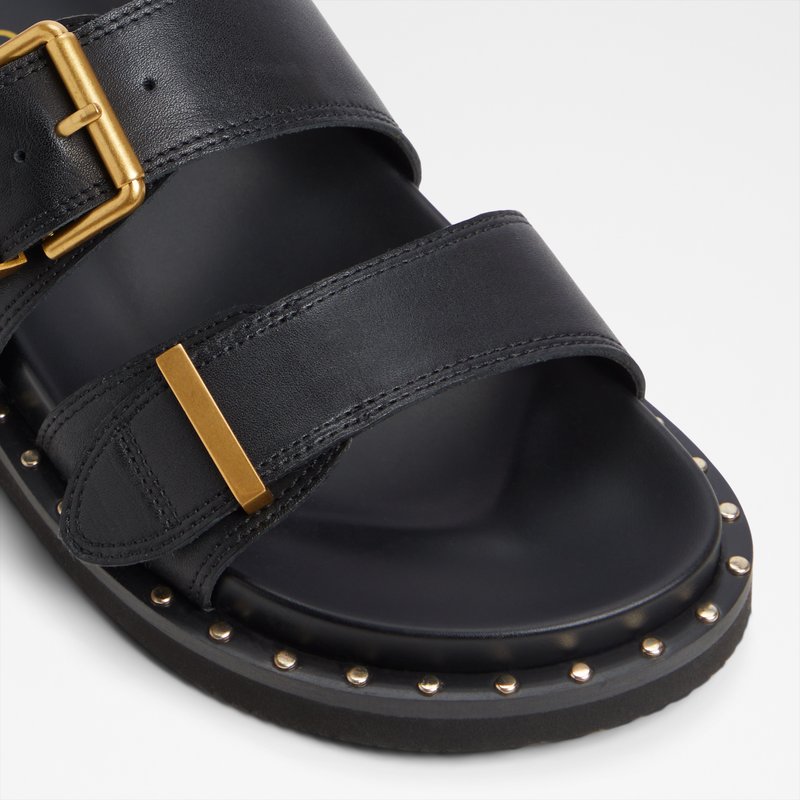 Aldo ravne natikače ELYNA LEA SMOOTH - crna 4