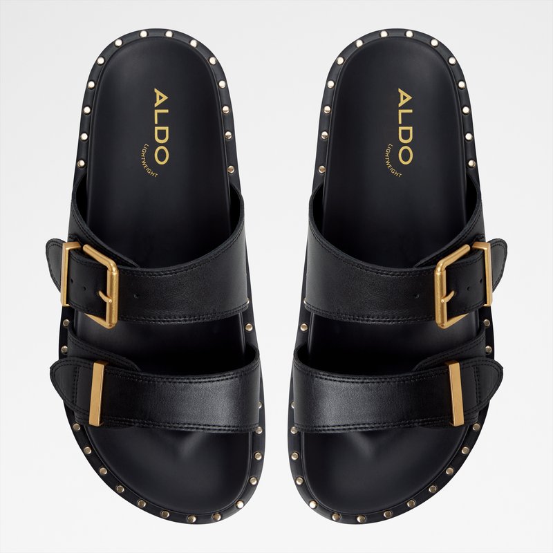 Aldo ravne natikače ELYNA LEA SMOOTH - crna 5