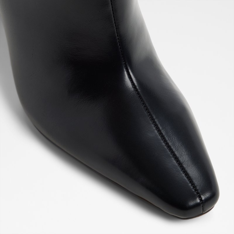 Aldo čizme do koljena na petu ELYNE SYN DISTRESS - crna 5