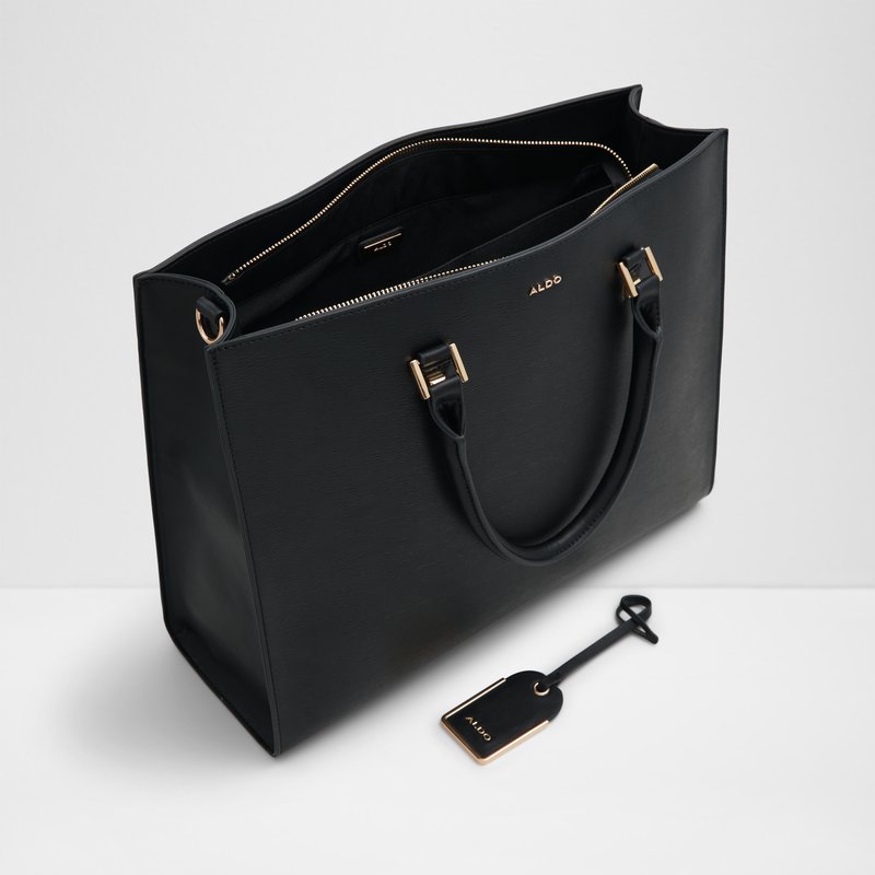Aldo velika satchel torba EMYLIA SYN MIX MAT - crna 2