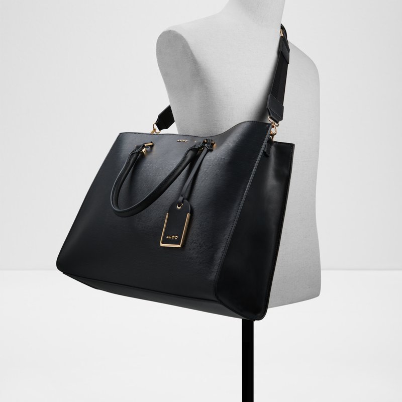 Aldo velika satchel torba EMYLIA SYN MIX MAT - crna 3