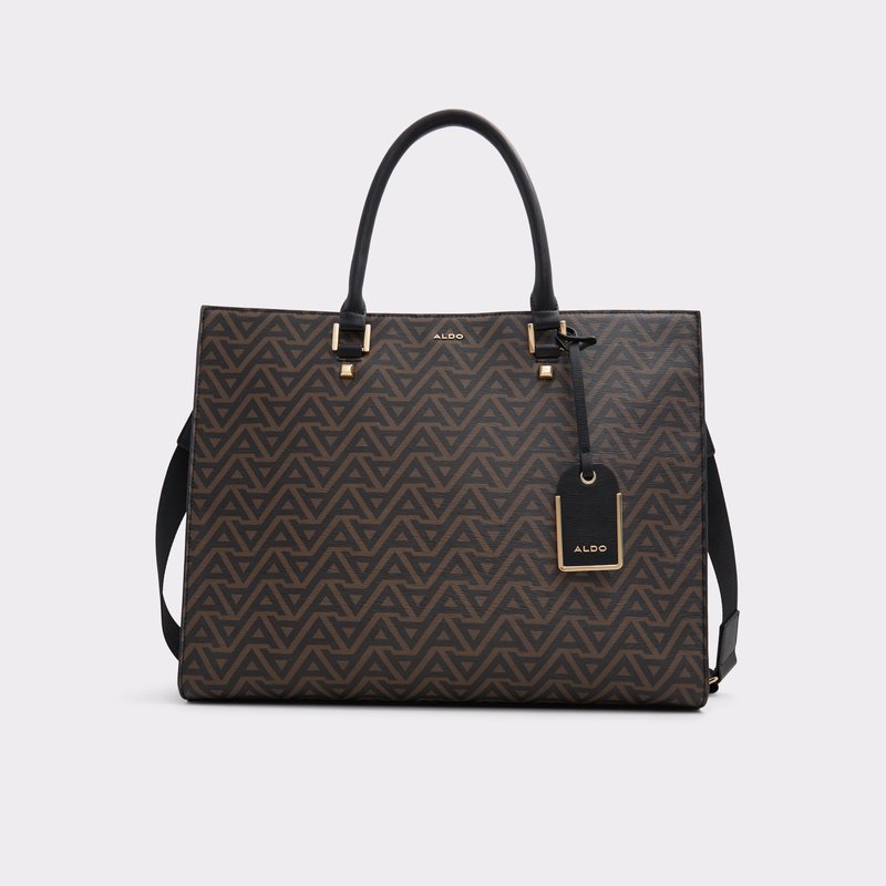 Aldo velika satchel torba EMYLIA SYN MIX MAT - smeđa 1