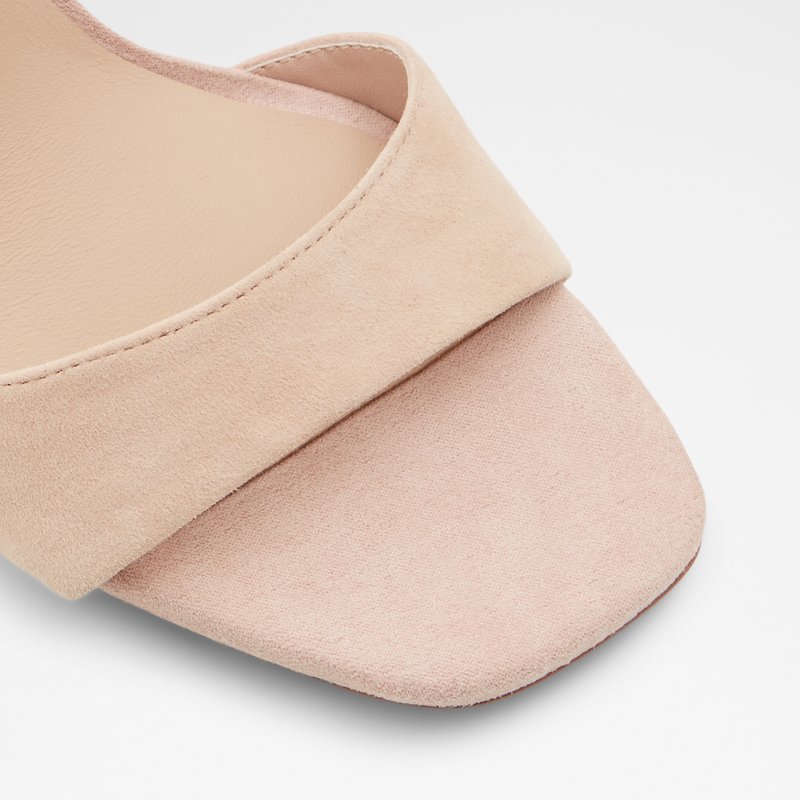 Aldo sandale na visoku petu ENAEGYN LEA SUEDE - bež 4