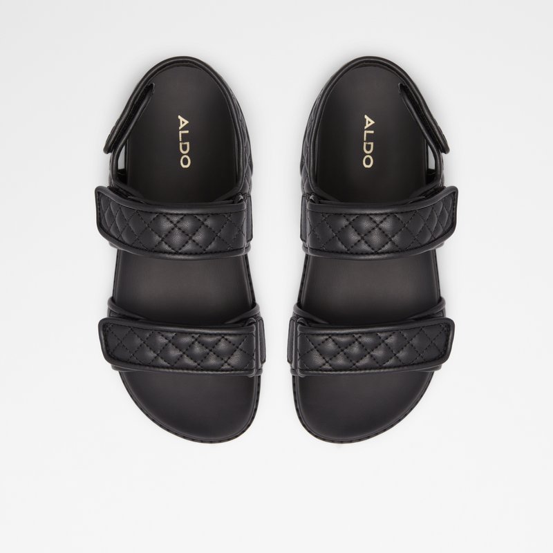 Aldo ravne sandale EOWILIWIA SYN QUILTED - crna 5