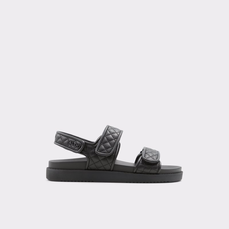 Aldo ravne sandale EOWILIWIA SYN QUILTED - crna 1