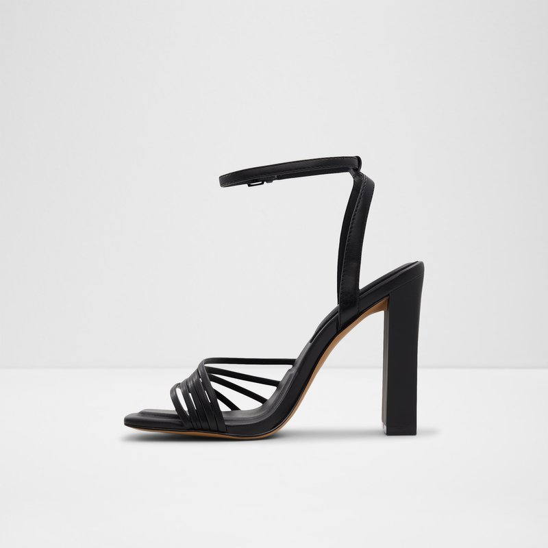 Aldo sandale na visku petu ESTELA SYN SMOOTH - crna 6