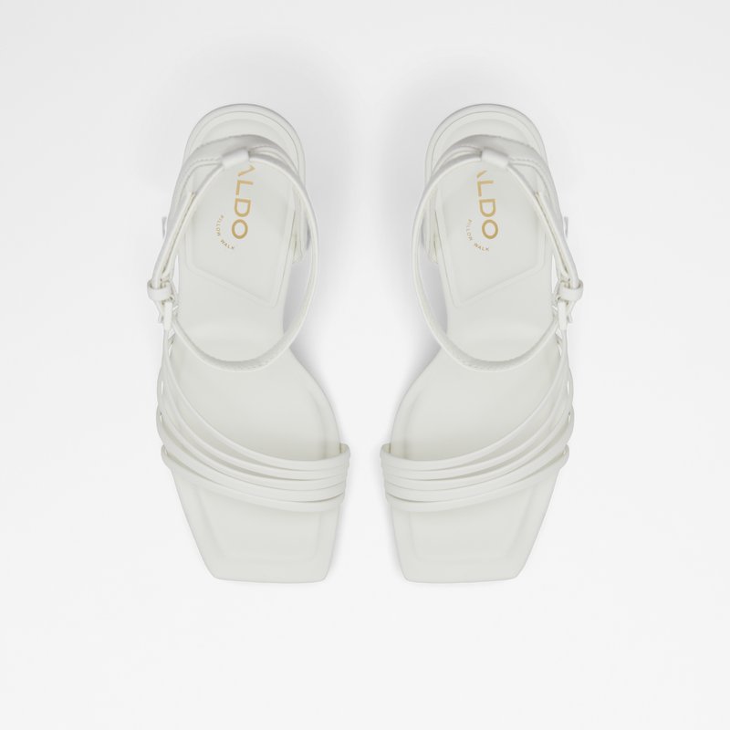 Aldo sandale na petu ESTELA SYN SMOOTH - bijela 5