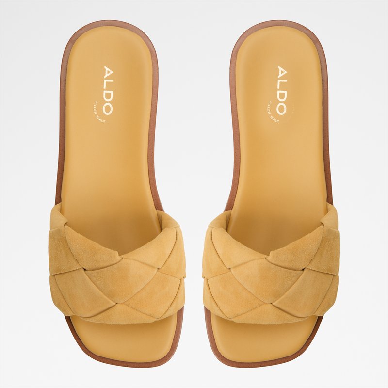 Aldo ravne natikače ESTERELLE LEA SUEDE - žuta 5