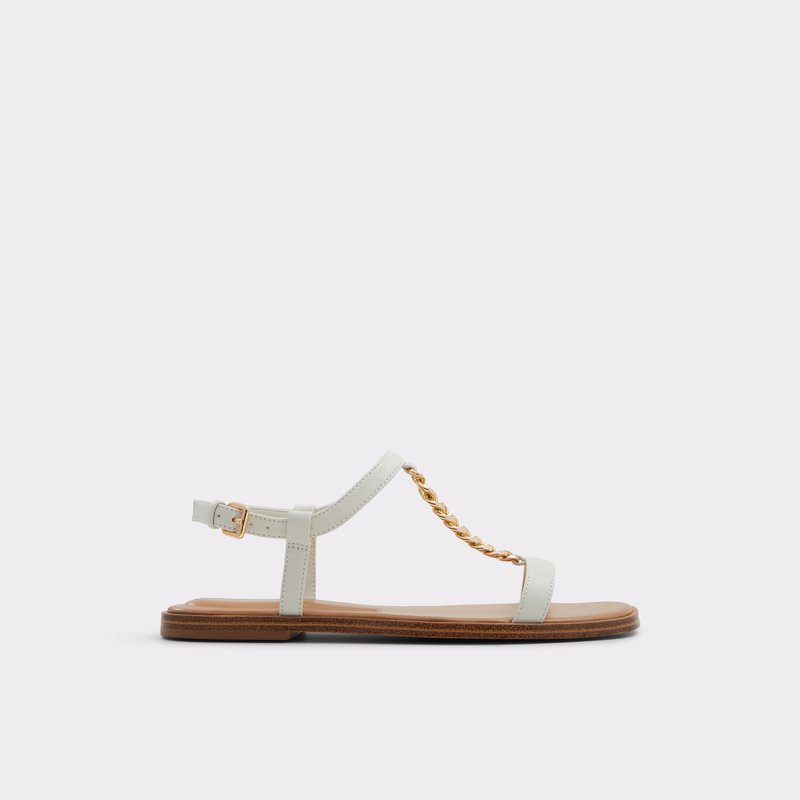 Aldo ravne sandale ETHOREGAN SYN SMOOTH - bijela 1