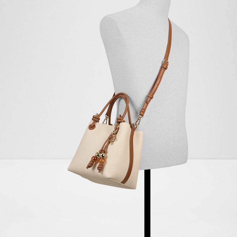 Aldo satchel torbica za nošenje u ruci ili na ramenu EVALILLY SYN MIX MAT - bež 3