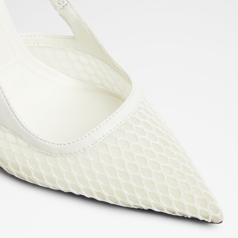 Aldo cipele na visoku petu EVANIA TEX MESH - bijela 5
