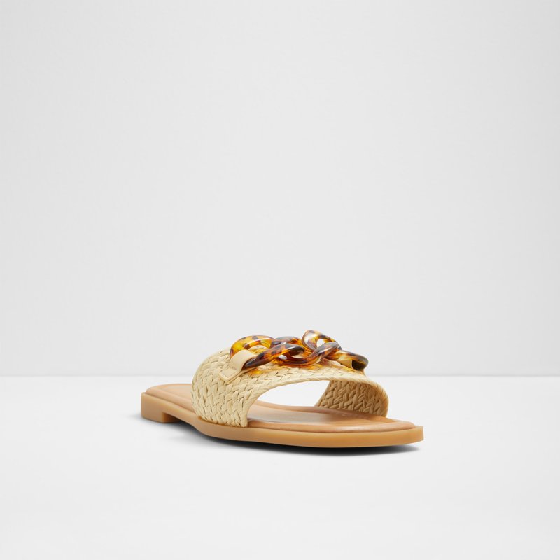 Aldo natikače EZIE TEX RAFFIA - bijela 3