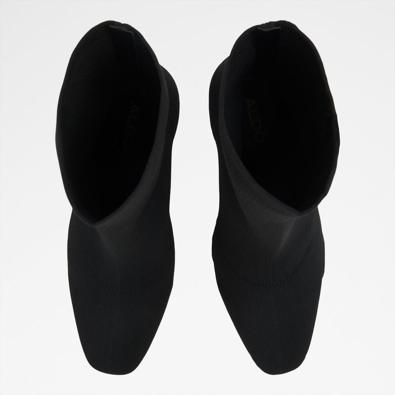 Aldo gležnjače na visoku petu FAELORA TEX KNIT - crna 5