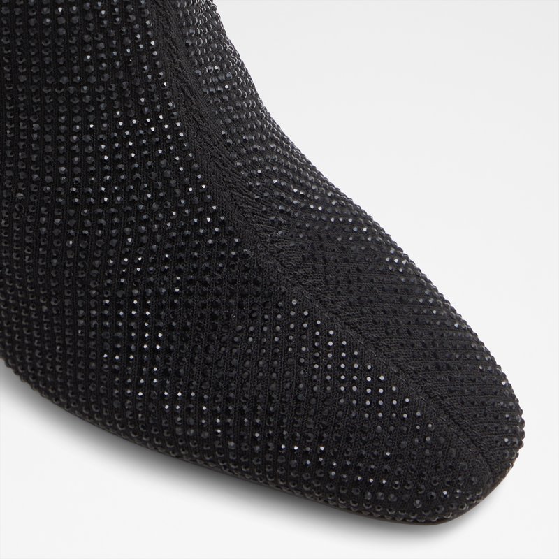 Aldo gležnjače na visoku petu FAELORA TEX KNIT - crna 4