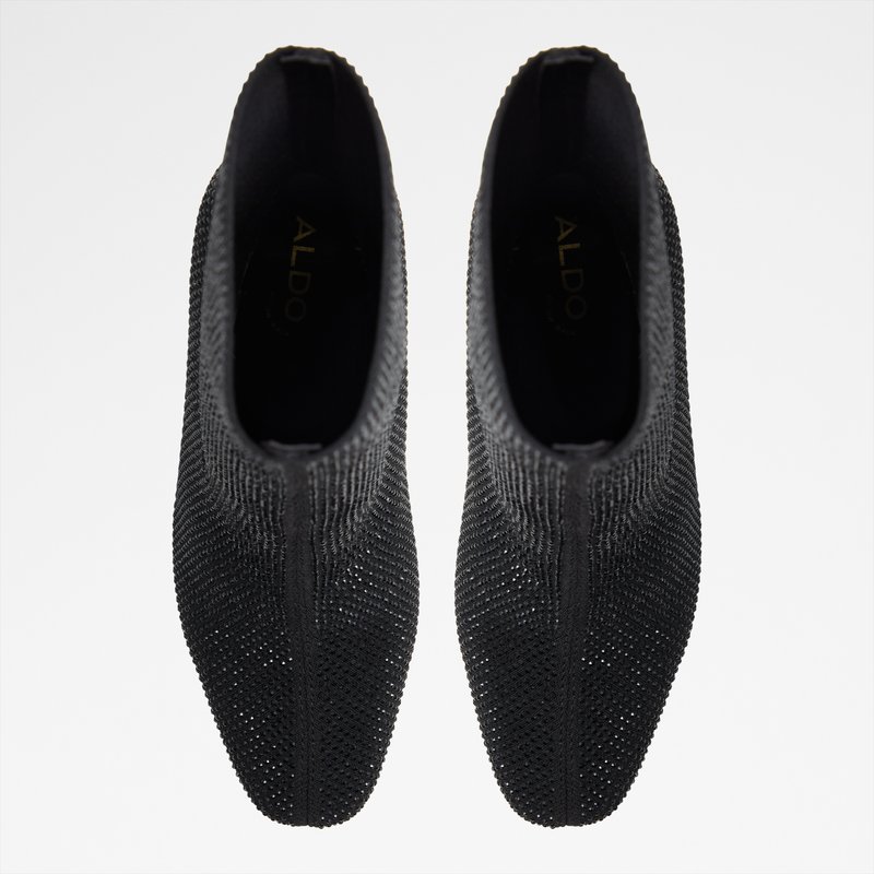 Aldo gležnjače na visoku petu FAELORA TEX KNIT - crna 5