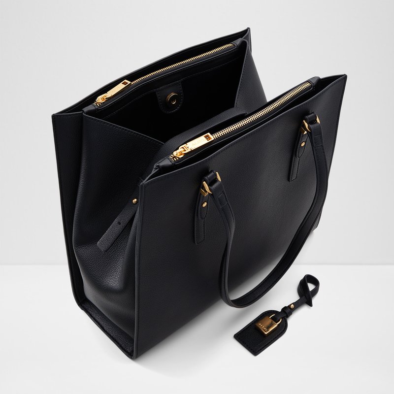 Aldo velika satchel torba FEACAN SYN MIX MAT - crna 2