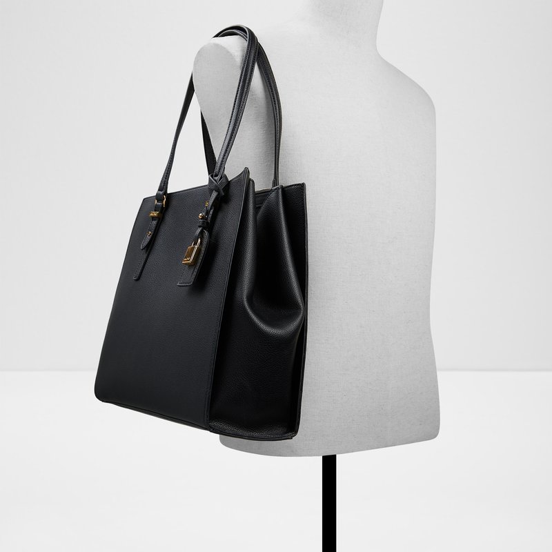 Aldo velika satchel torba FEACAN SYN MIX MAT - crna 3