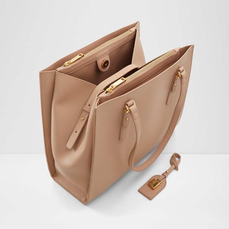 Aldo velika satchel torba FEACAN SYN MIX MAT - smeđa 2