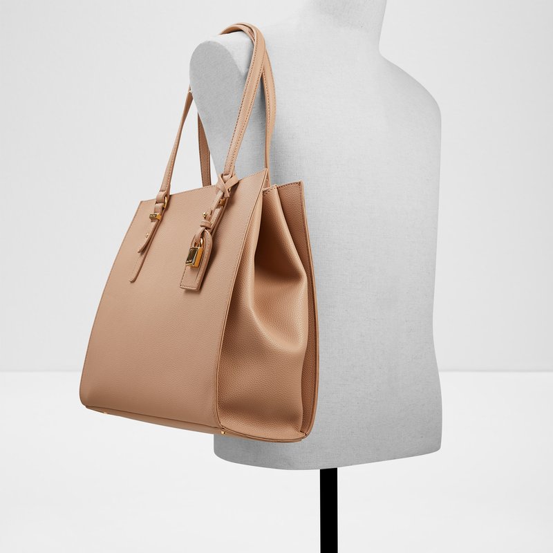 Aldo velika satchel torba FEACAN SYN MIX MAT - smeđa 3