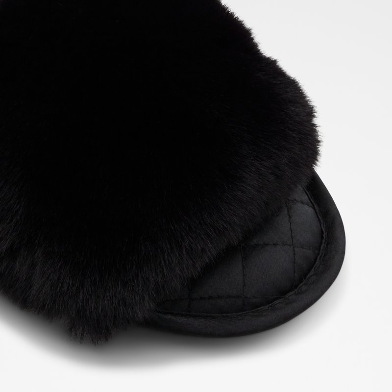 Aldo papuče FEARI TEX FAUX FUR - crna 4