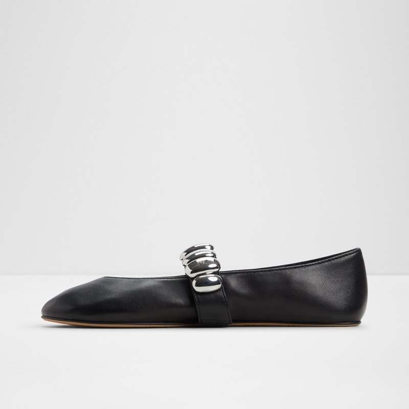 Aldo balerinke FIGGIS LEA TUMBLED - crna 6
