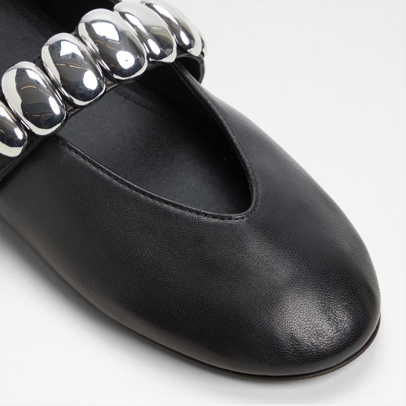 Aldo balerinke FIGGIS LEA TUMBLED - crna 4