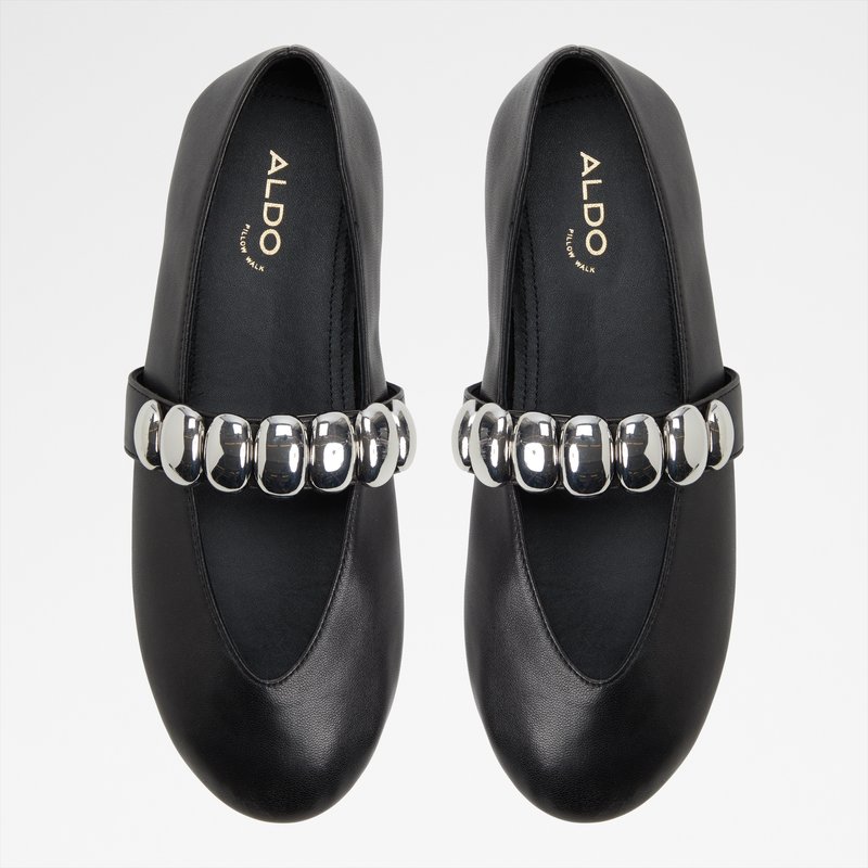 Aldo balerinke FIGGIS LEA TUMBLED - crna 5