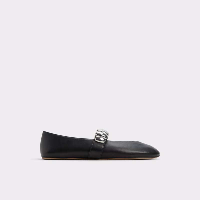 Aldo balerinke FIGGIS LEA TUMBLED - crna 1