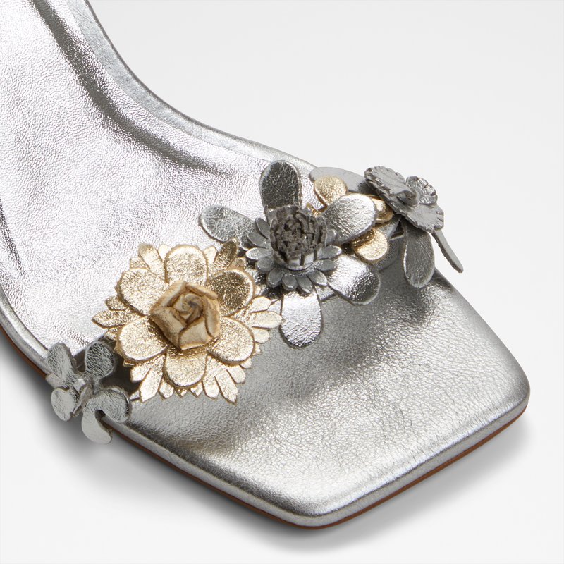 Aldo sandale na srednje visoku petu FIORELA LEA METALLIC - multicolor 4