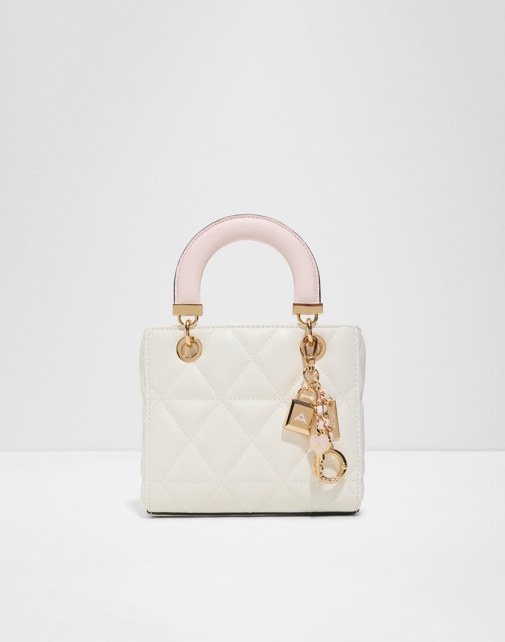 Aldo satchel torbica za nošenje u ruci ili na ramenu FLORENSE SYN MIX MAT - bijela