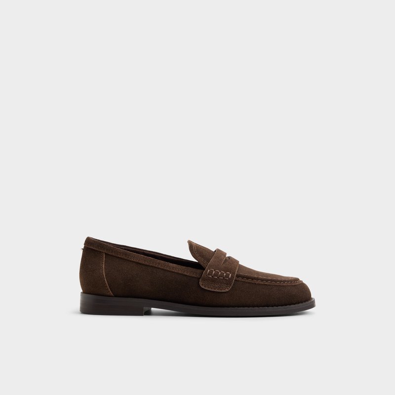 Aldo ženske kožne mokasine GENOA LEA SUEDE - smeđa 1