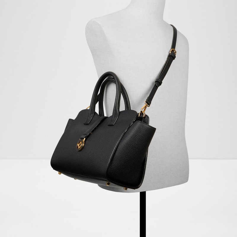 Aldo velika satchel torba GEORGINIA SYN MIX MAT - crna 4