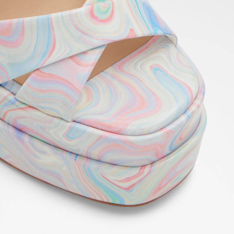 Aldo sandale na visoku petu GISELL SYN PATENT - multicolor 5
