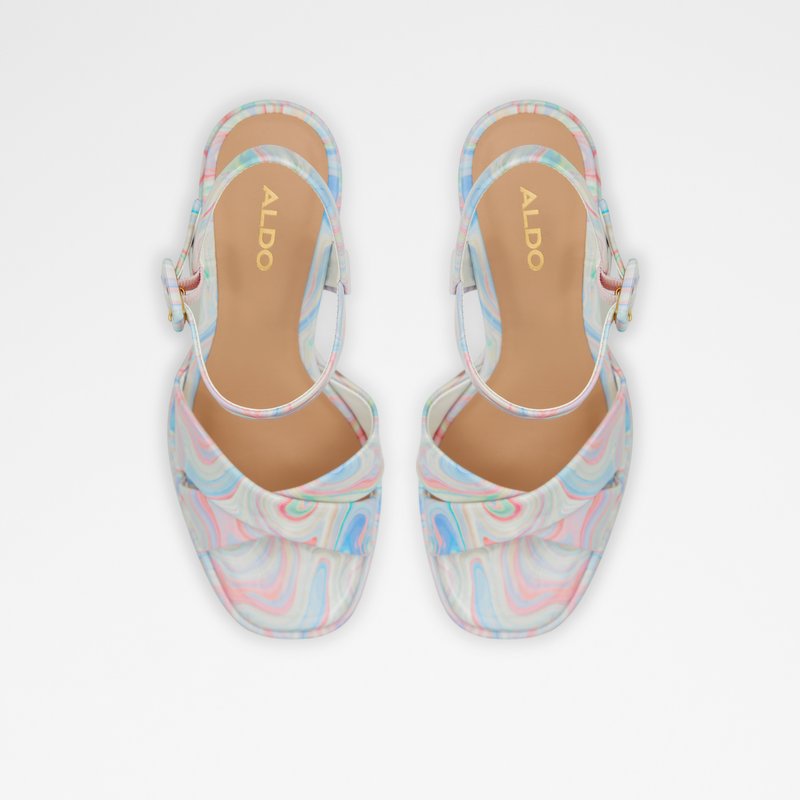 Aldo sandale na visoku petu GISELL SYN PATENT - multicolor 6