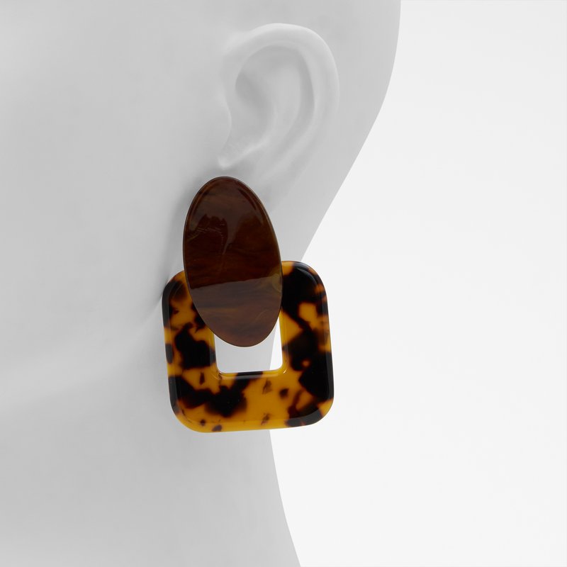 Aldo naušnice GLAMTORT - smeđa 2