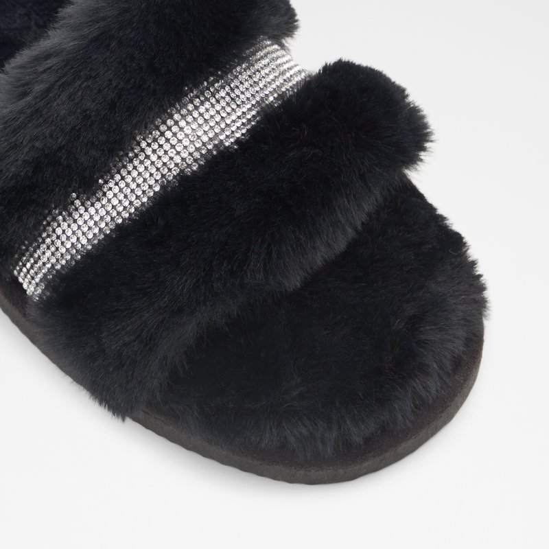 Aldo papuče GLARDONDRA TEX FAUX FUR - crna 5